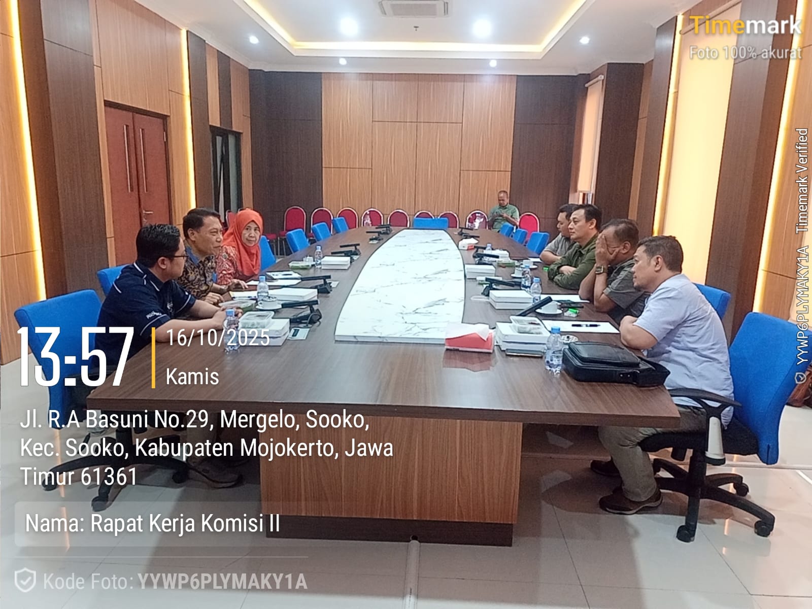 Rapat Kerja Komisi II DPRD Kabupaten Mojokerto bersama OPD, Tanggal 16 Oktober 2025
